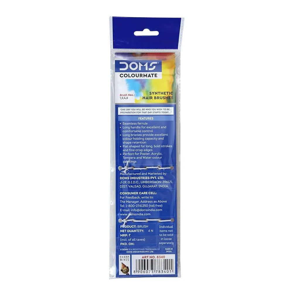 DOMS 8340 COLORMATE SY BRUSH FLAT DOMS 8340 COLORMATE SY BRUSH FLAT